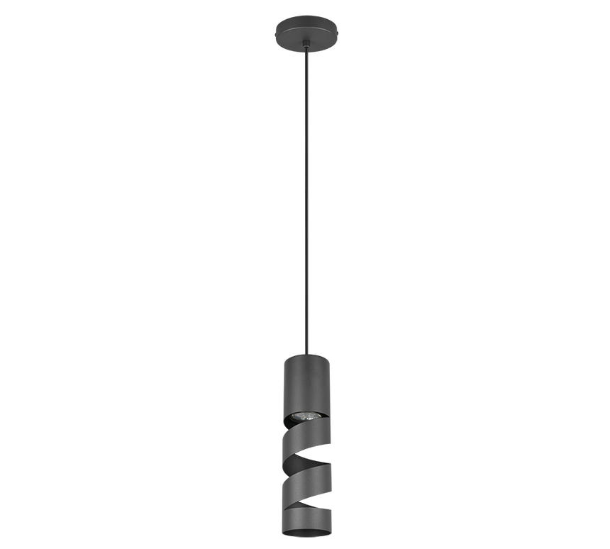 Lámpara de techo colgante Trio Stream negro mate 150cm 364000132 - vista 2