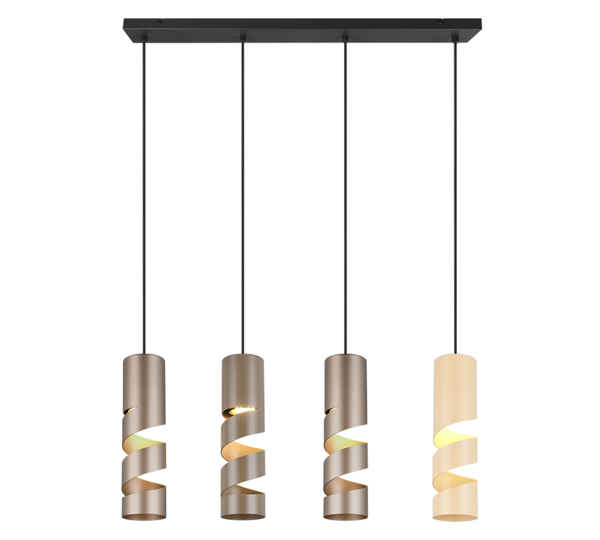 Lámpara de techo colgante Trio Stream LED multicolor 3000K 150cm 364000417