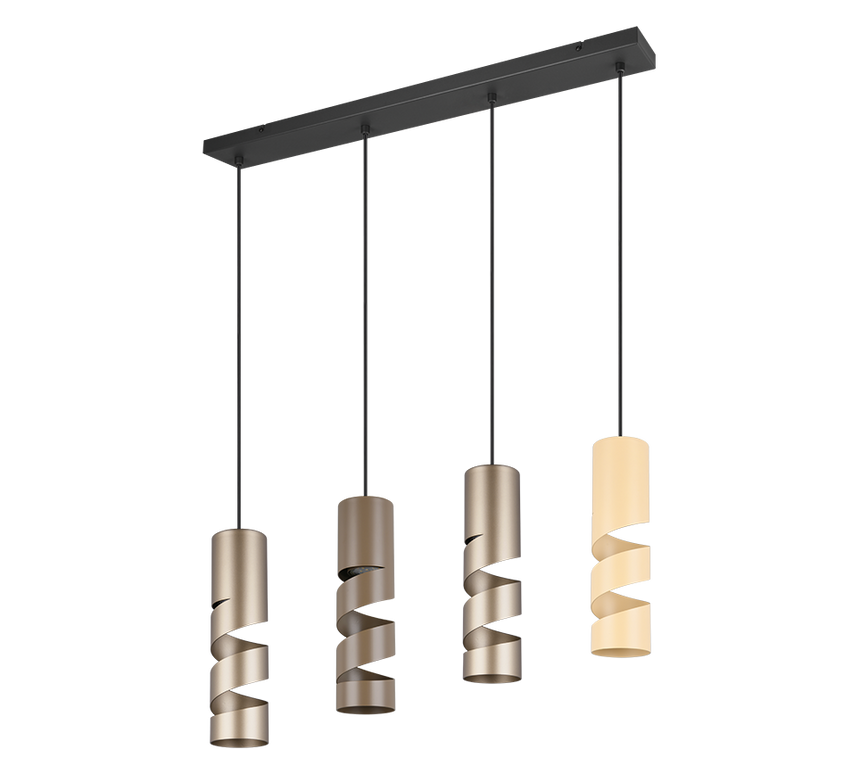 Lámpara de techo colgante Trio Stream LED multicolor 3000K 150cm 364000417