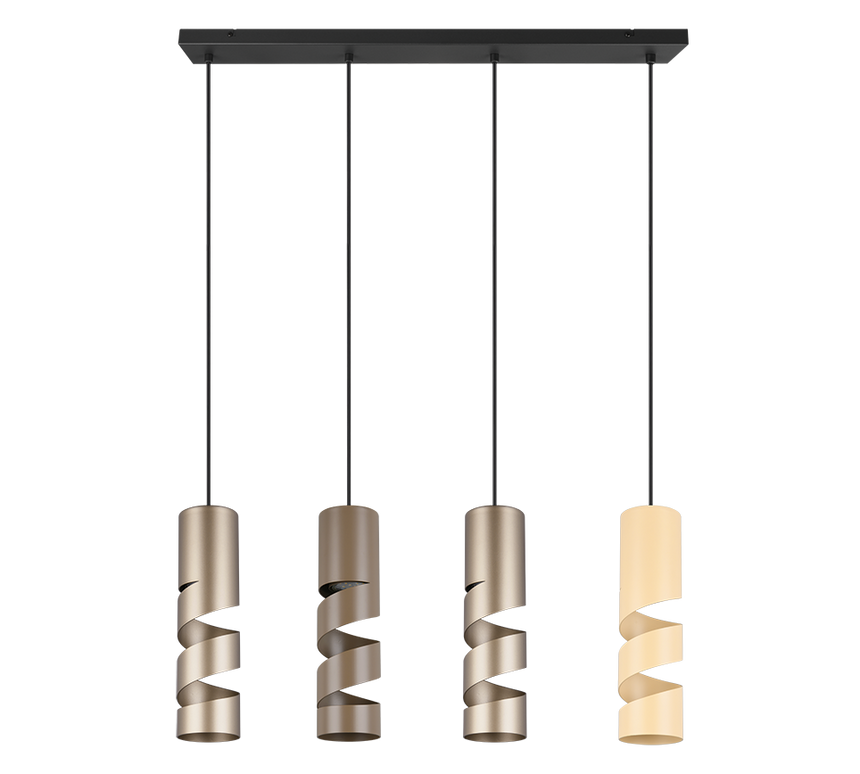 Lámpara de techo colgante Trio Stream LED multicolor 3000K 150cm 364000417