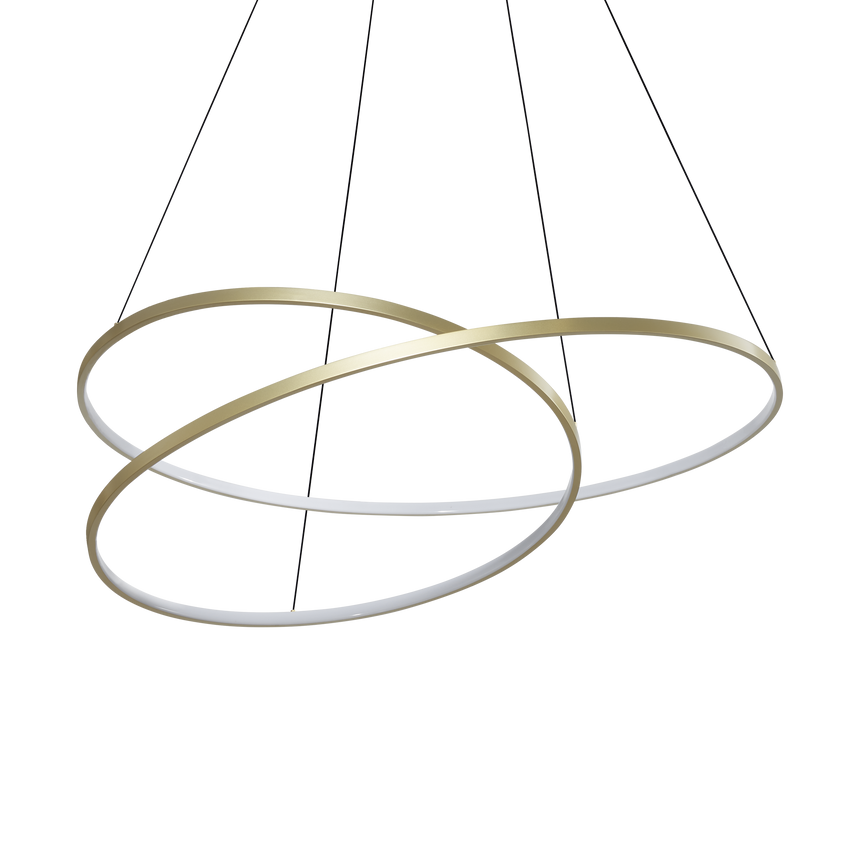 Lámpara colgante Ideal Lux Oz latón LED 75W 3000K Ø100cm 364926