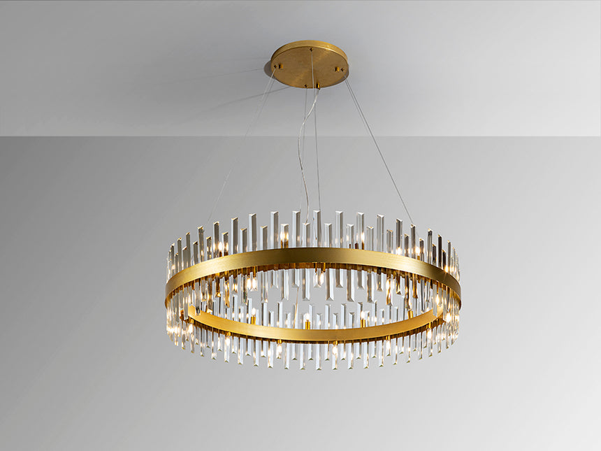 Schuller Grace Lámpara de techo colgante 26 luces oro 110cm 364928