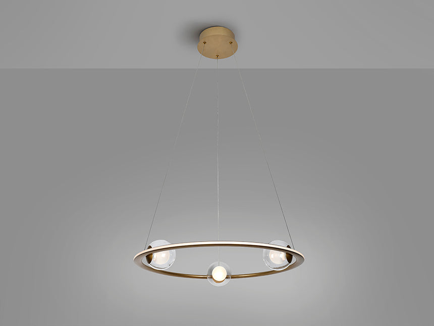 Lámpara de techo colgante Schuller Tirsa bronce 3000K Ø60cm 365512 - imagen 5