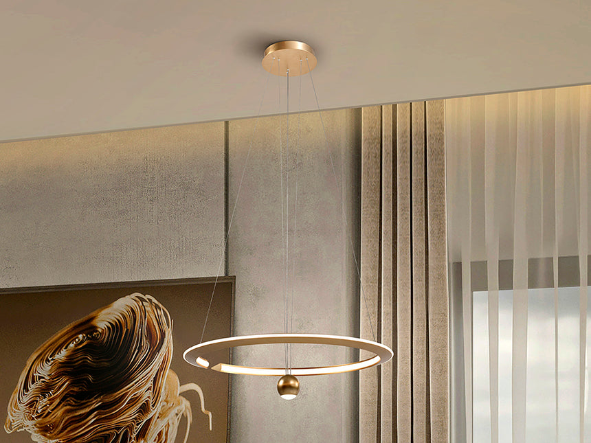 Schuller Orane Gold Pendant Ceiling Lamp D60 365796