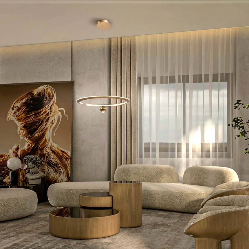 Schuller Orane Gold Pendant Ceiling Lamp D60 365796