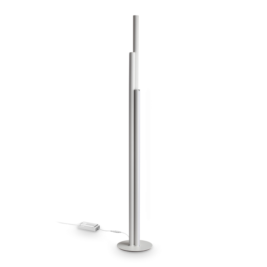 Lámpara de pie Ideal Lux Dorica blanco LED 3 luces 66W regulable 0,2cm 366227