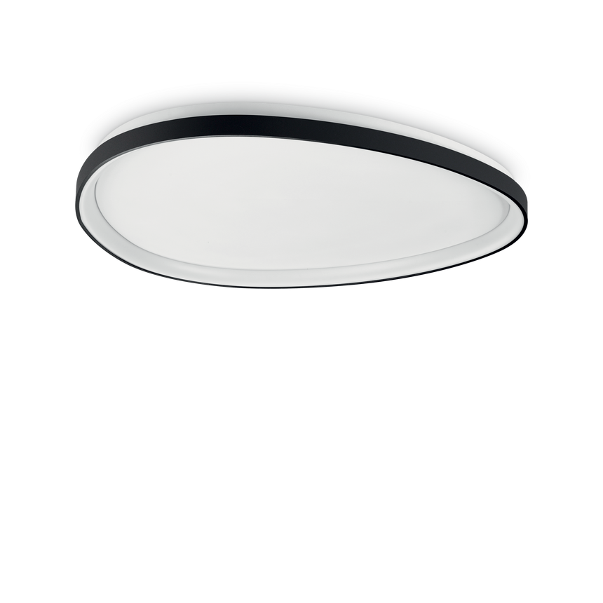 Plafón de techo Ideal Lux Gemini negro LED 42W Ø81cm 372105