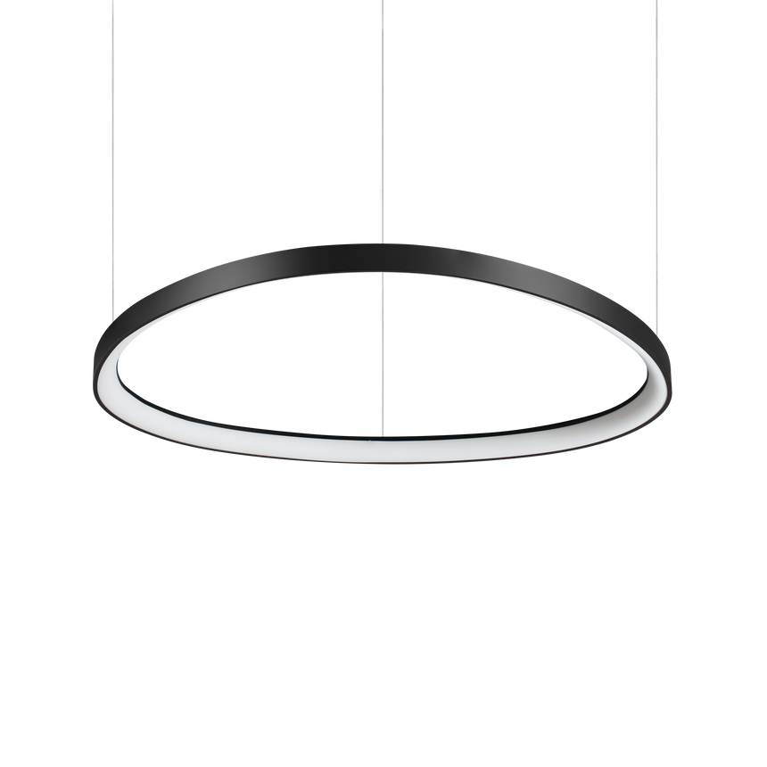 Lámpara colgante Ideal Lux Gemini negro LED 56W 4000K Ø81cm 372198