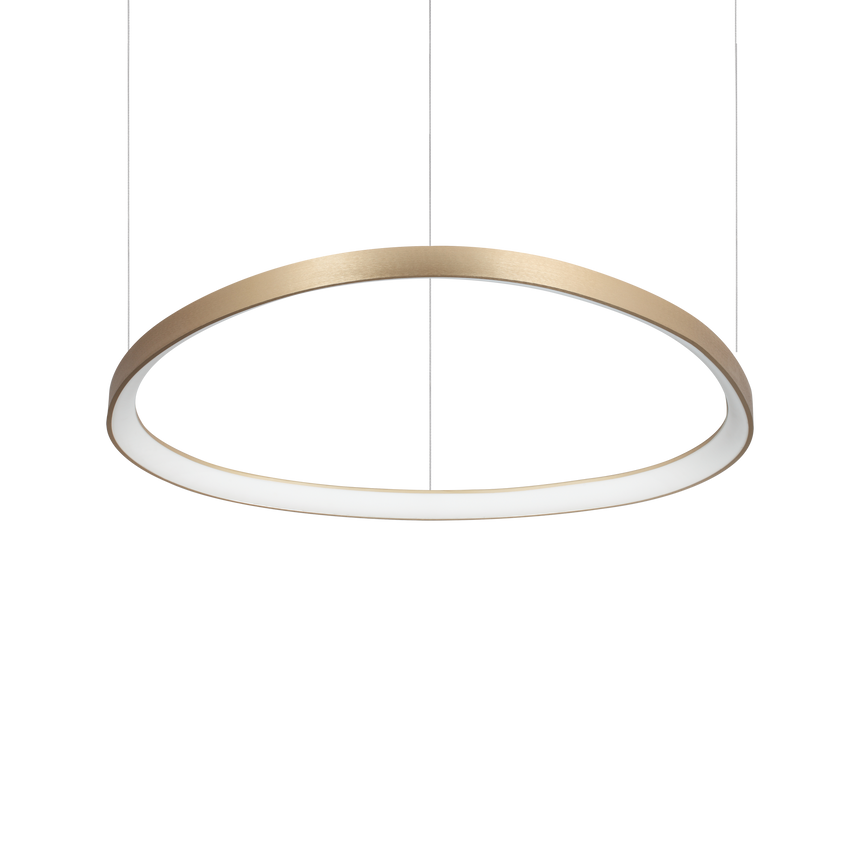 Lámpara colgante Ideal Lux Gemini latón LED 56W 4000K Ø81cm 372204