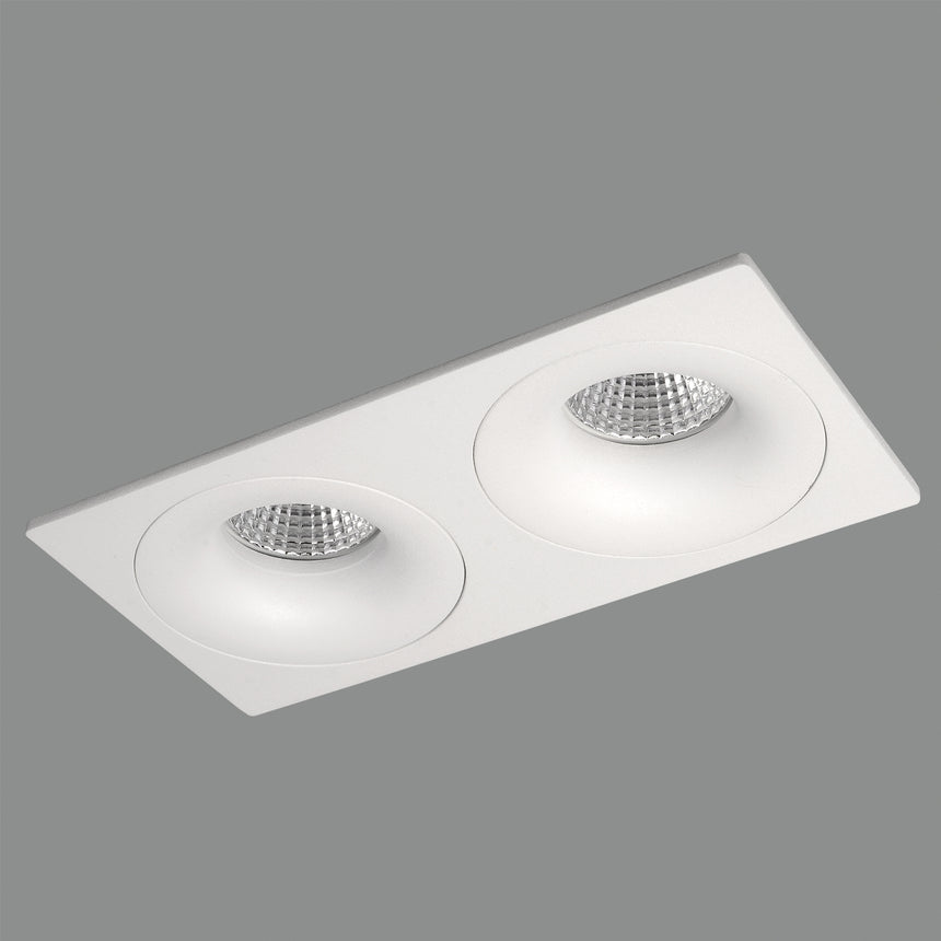 ACB Waka Empotrable LED blanco texturado GU10 2x8W P37252B