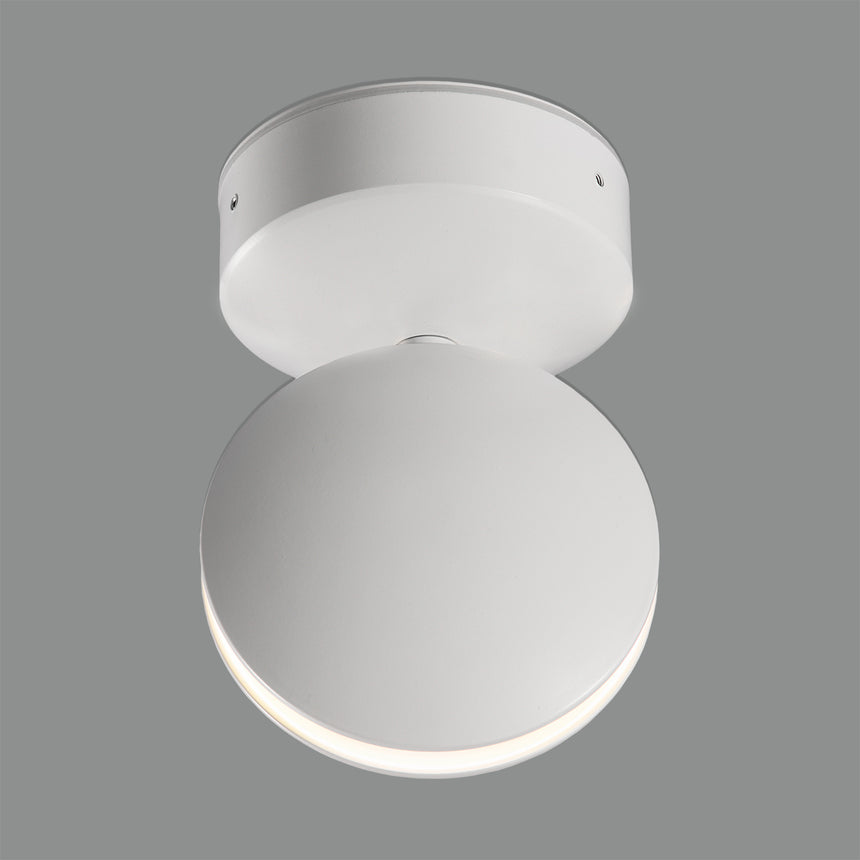 ACB Spectra Ceiling Light 3731/12 Textured White, 7W 3000K LED, 770lm, CRI90 IP54, Integrated LED P37310B