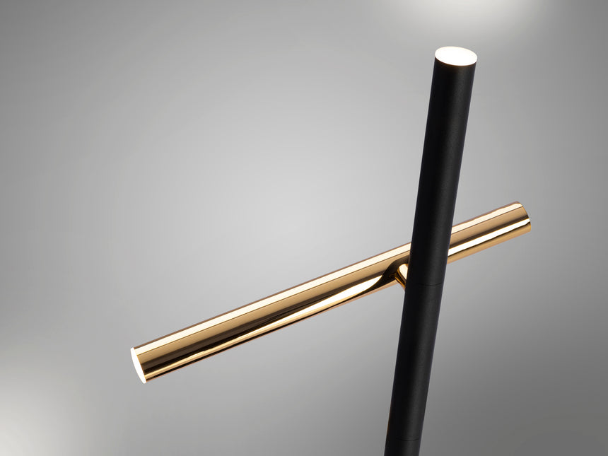 Lámpara de pie de salón Schuller Varas LED 2 luces negr - vista 2