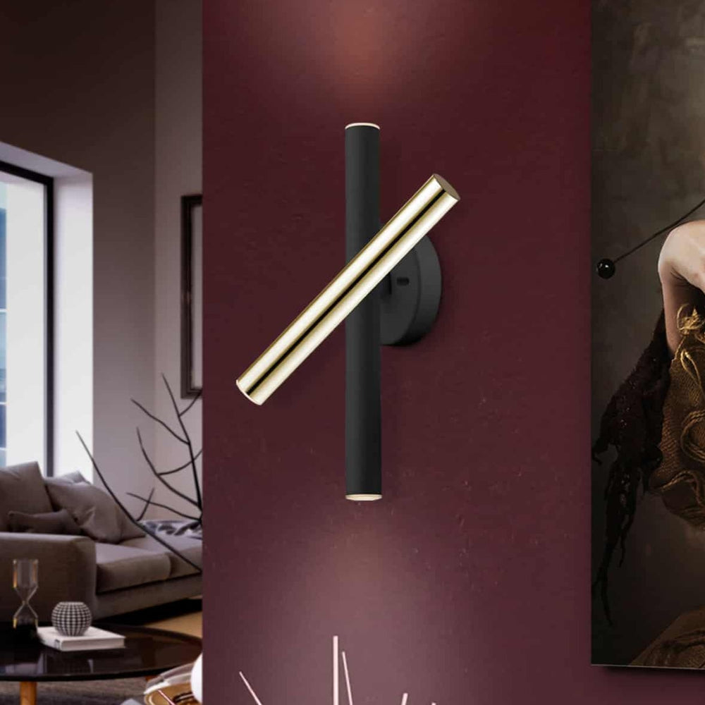 Schuller Varas 373845 wall light gold/black 3l