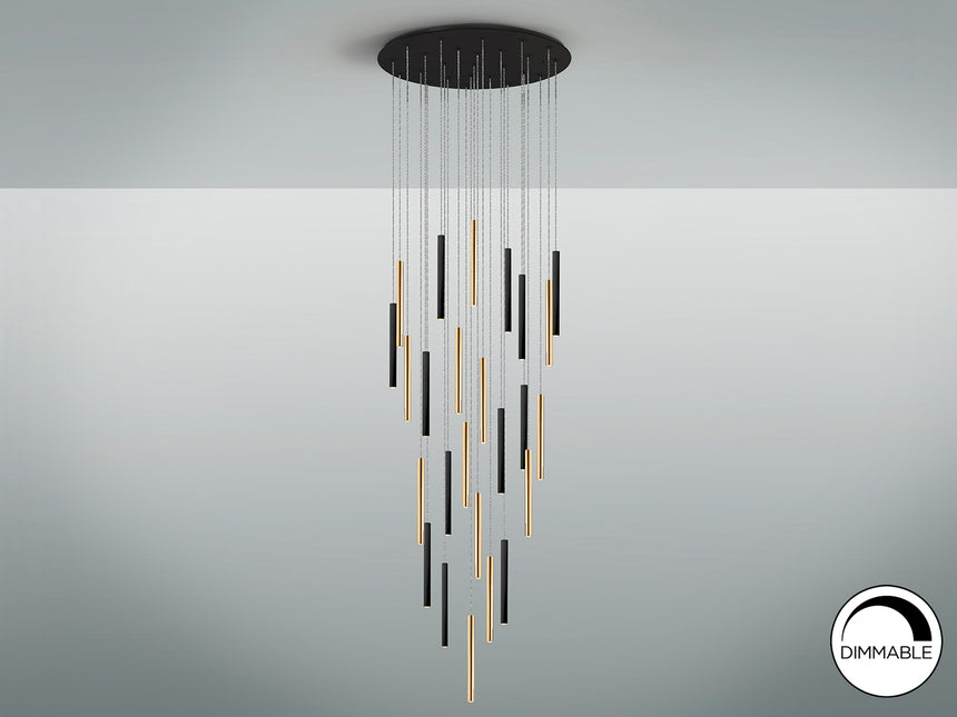 Lámpara de techo colgante Schuller Varas grande 25 luce - ambiente