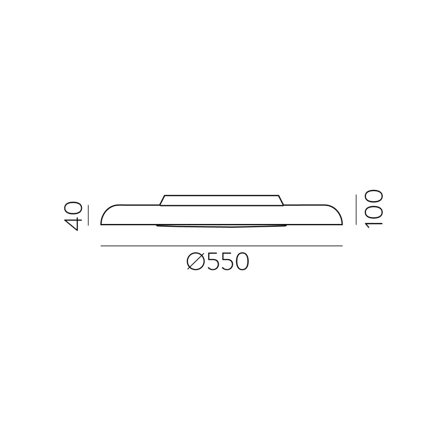 ACB Shiitake Plafón LED negro/oro Casambi P374060NOCA