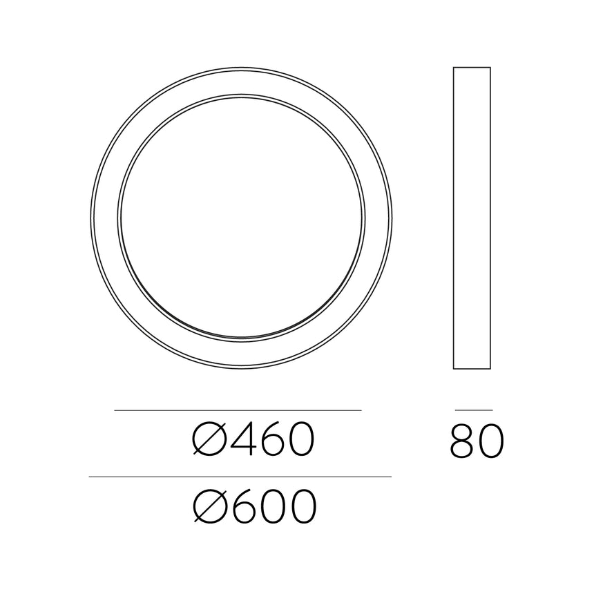 ACB Aliso White LED Ceiling Light Slide Switch P3742171B