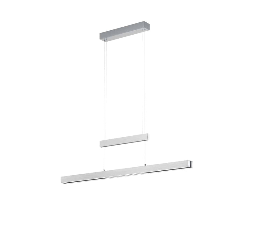 Trio Trajan polished aluminum metal LED pendant lamp 375310505