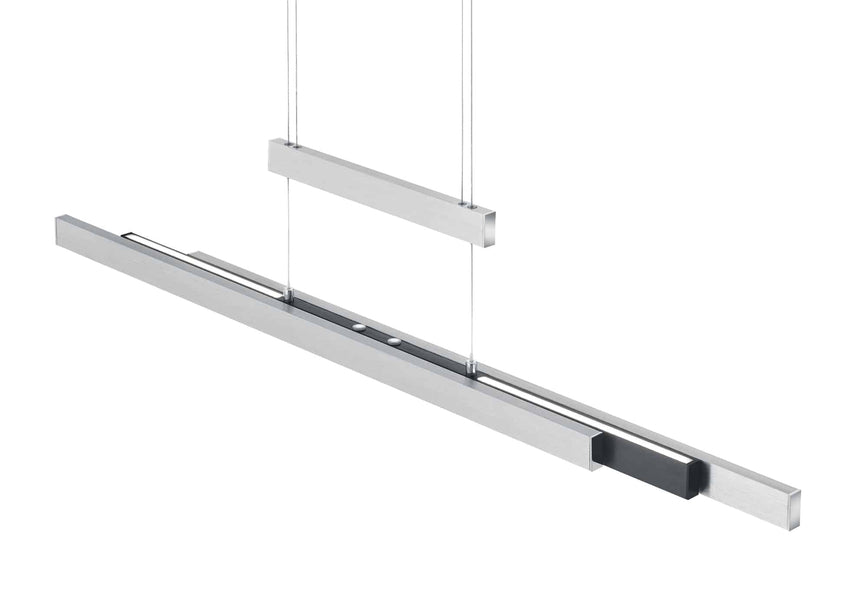 Trio Trajan polished aluminum metal LED pendant lamp 375310505