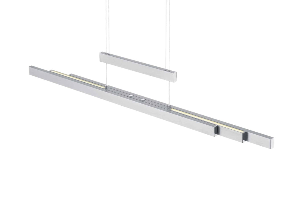 Trio Trajan Matte Nickel Metal LED Pendant Lamp 375310507