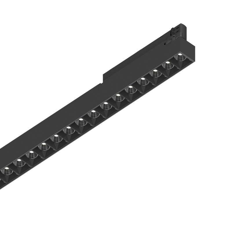 Foco de carril Ideal Lux Display negro LED 26W 4000K regulable Ø106,5cm 375359