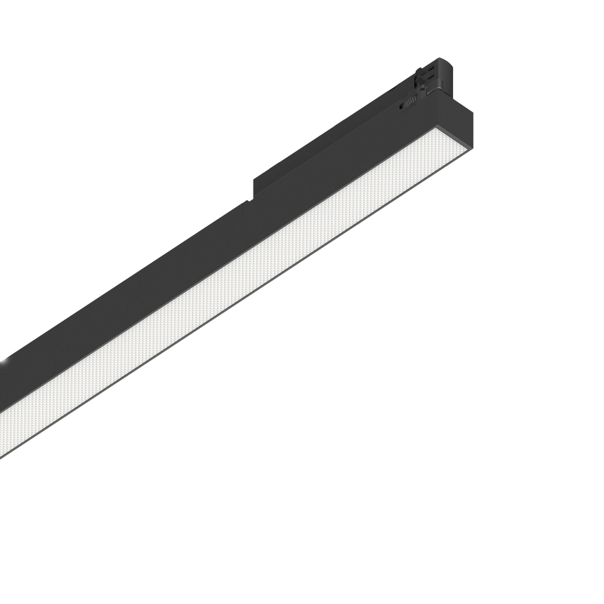 Foco de carril Ideal Lux Display negro LED 14W 4000K regulable Ø53,5cm 375441