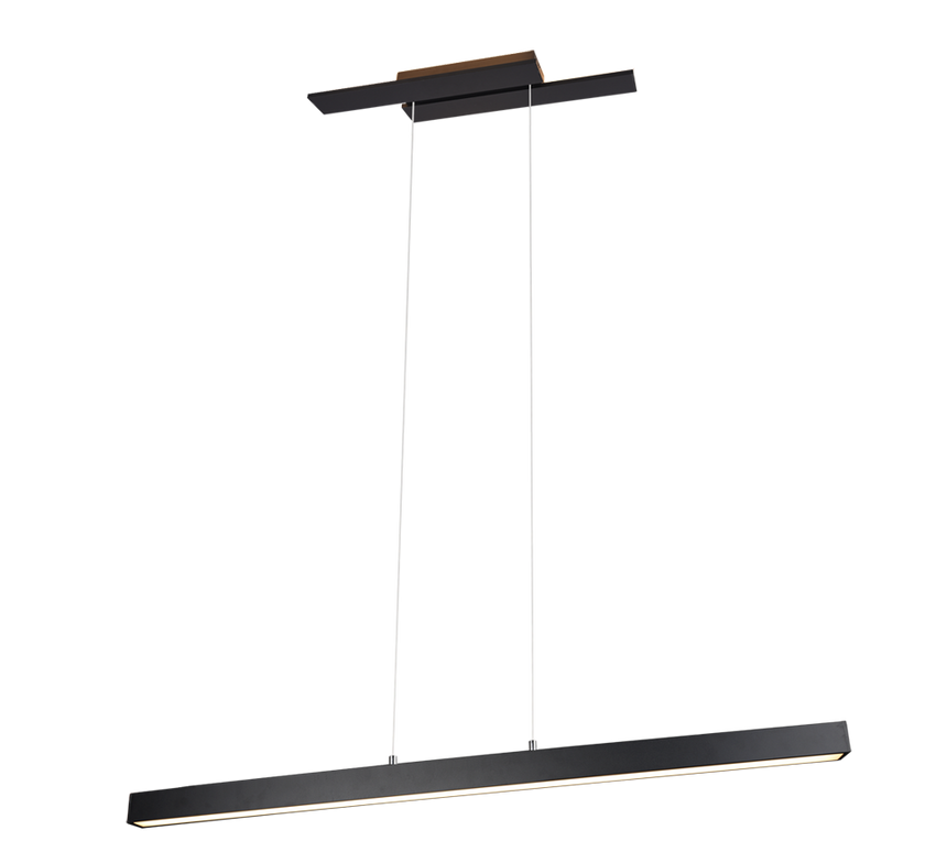 Trio Belfast Black Mat Metal LED Pendant Lamp 375510432