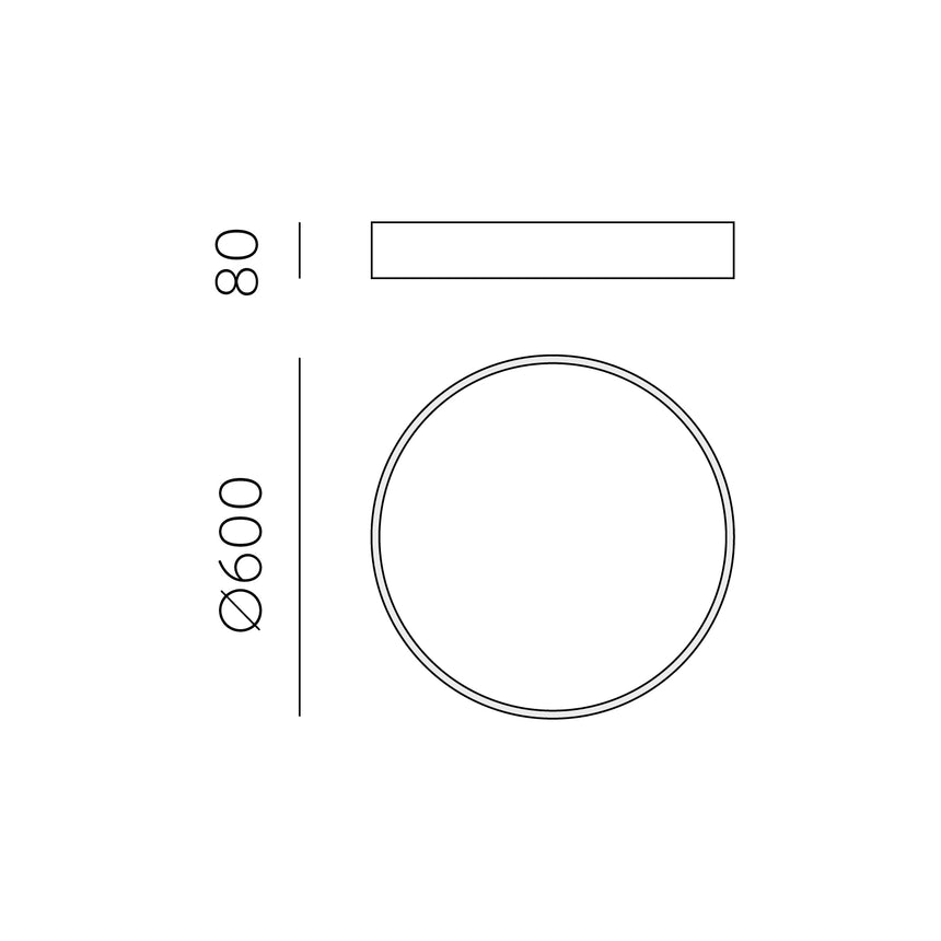 ACB Minsk Plafón 60cm 3000K Casambi LED blanco P375860BCA