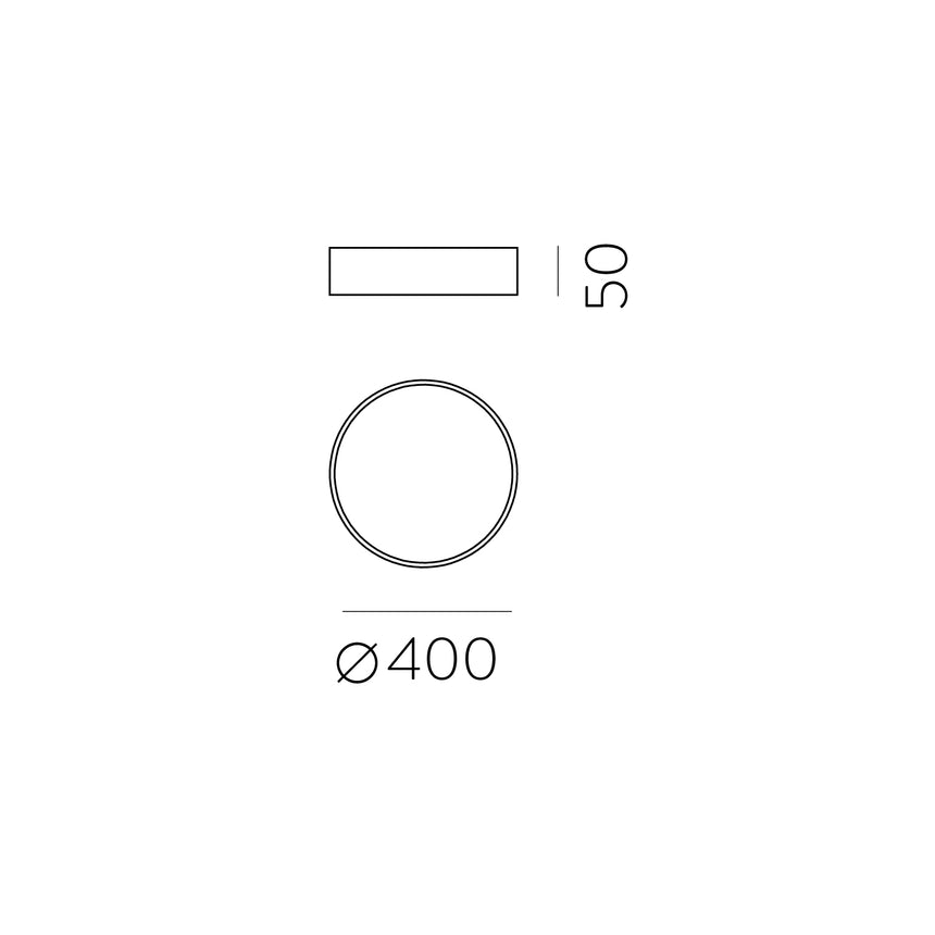 ACB London Plafón LED blanco texturado 22W 4000 1679 P376041B