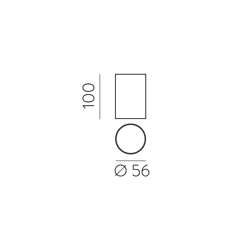 ACB Zoom Plafón Negro Texturado GU10 8W P37640N