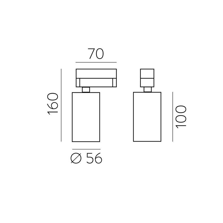 ACB Zoom Track light Negro Texturado GU10 8W T37640N