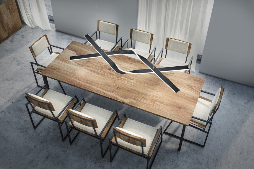 Trio Cicenza LED Pendant Ceiling Light Black Dimmable 378510232