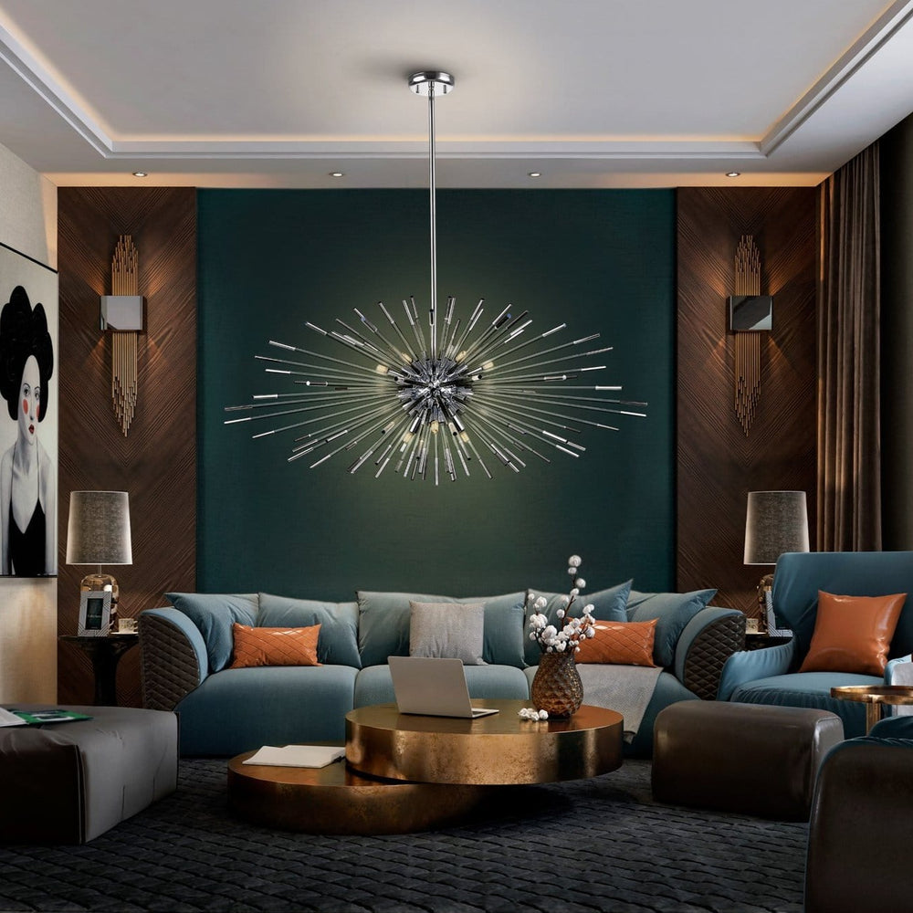 Schuller Evasion 9-Light Chrome Pendant Light 381628