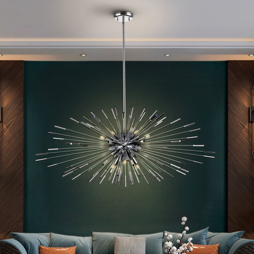 Schuller Evasion 9-Light Chrome Pendant Light 381628