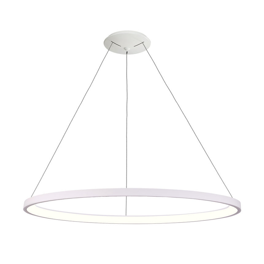 Lámpara de techo colgante ACB Grace blanco texturado Ø98cm C3848472B - vista alternativa