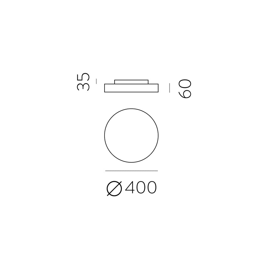 Plafón Lisboa LED Casambi blanco 3000K ACB P385140BCA