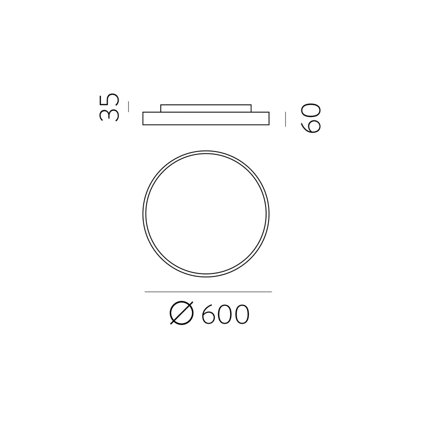 ACB Lisboa Plafón LED blanco LED Casambi P385160BCA