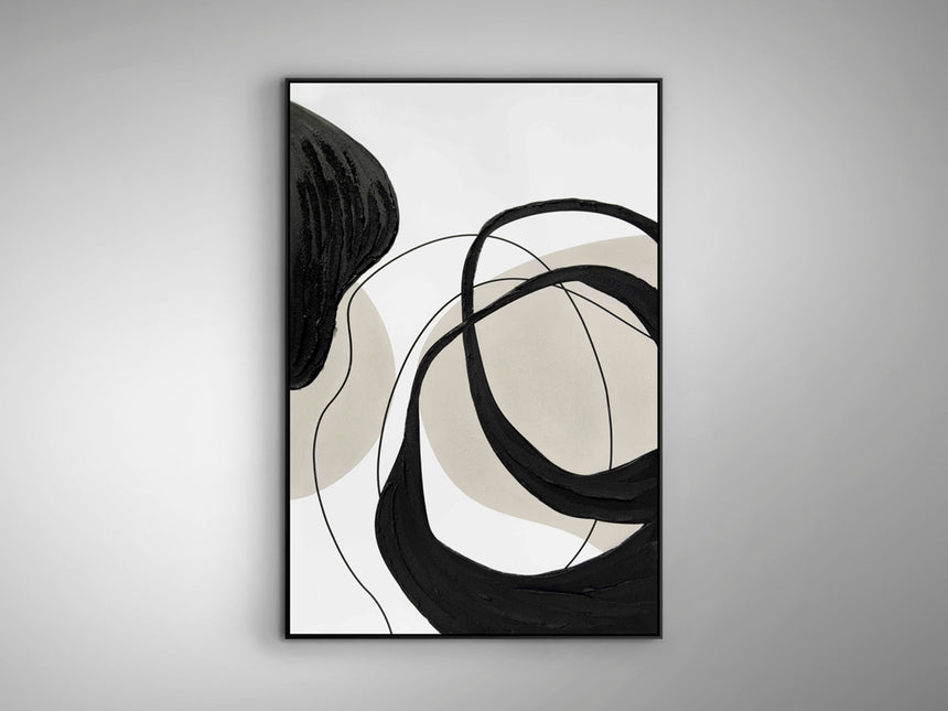 Cuadro acrílico Schuller Actio I pintura acrílica y negro 80x120cm 386548 - vista alternativa