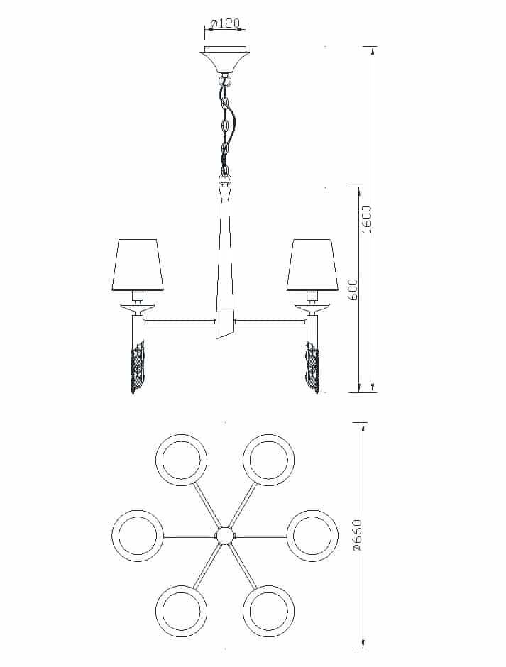 Mantra Tiffany cuero Lámpara de techo colgante dorado, cobrizo 3871