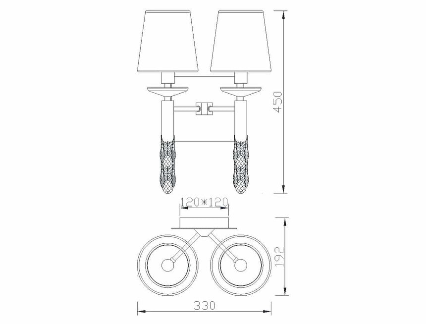Mantra Tiffany Cuero Aplique dorado, cobrizo 3883
