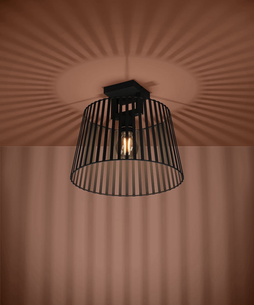 EGLO Bogota Plafón acero negro 390001