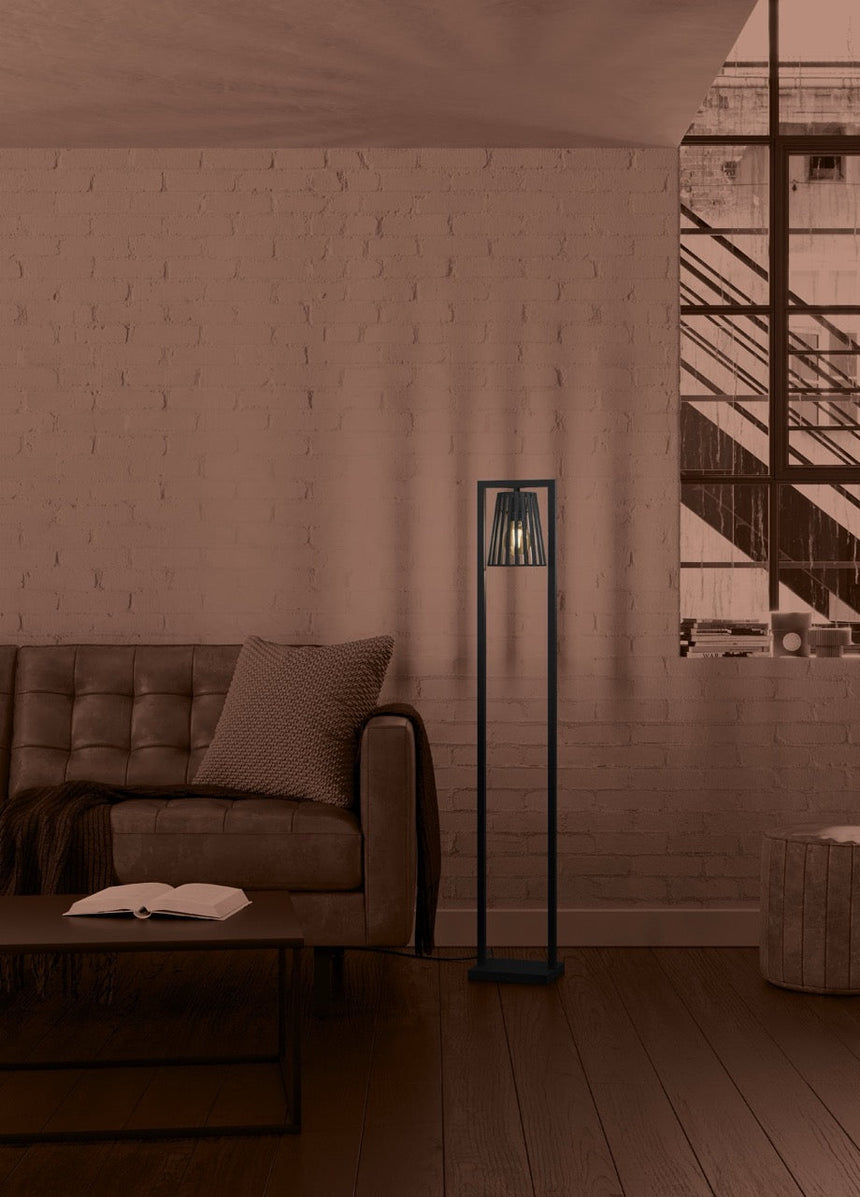 EGLO Bogota Lámpara de pie acero negro 390006