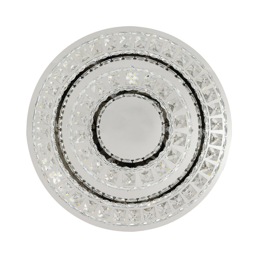 EGLO Toneria Plafón LED acero inoxidable cristal cromo claro 39003