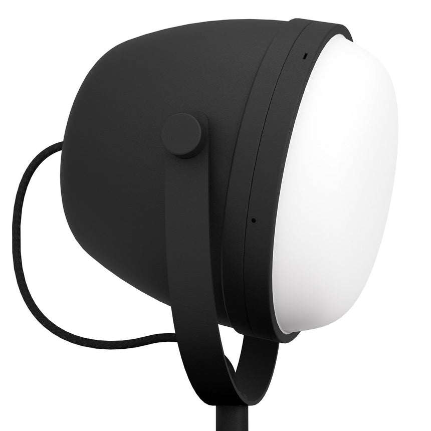 EGLO Upanema Lámpara sobremesa acero vidrio grabado negro blanco 390047