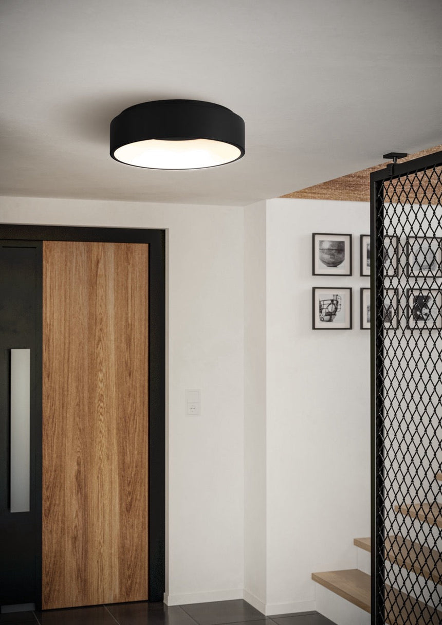 EGLO Marghera 2 Plafón LED regulable acero plástico negro blanco 390049