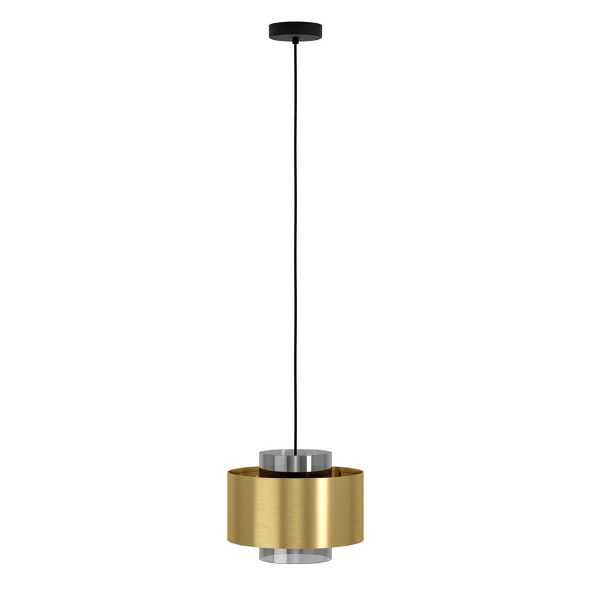 Lámpara de techo colgante EGLO Duglia oro y transparente E27 Ø28cm 390066 - imagen 3