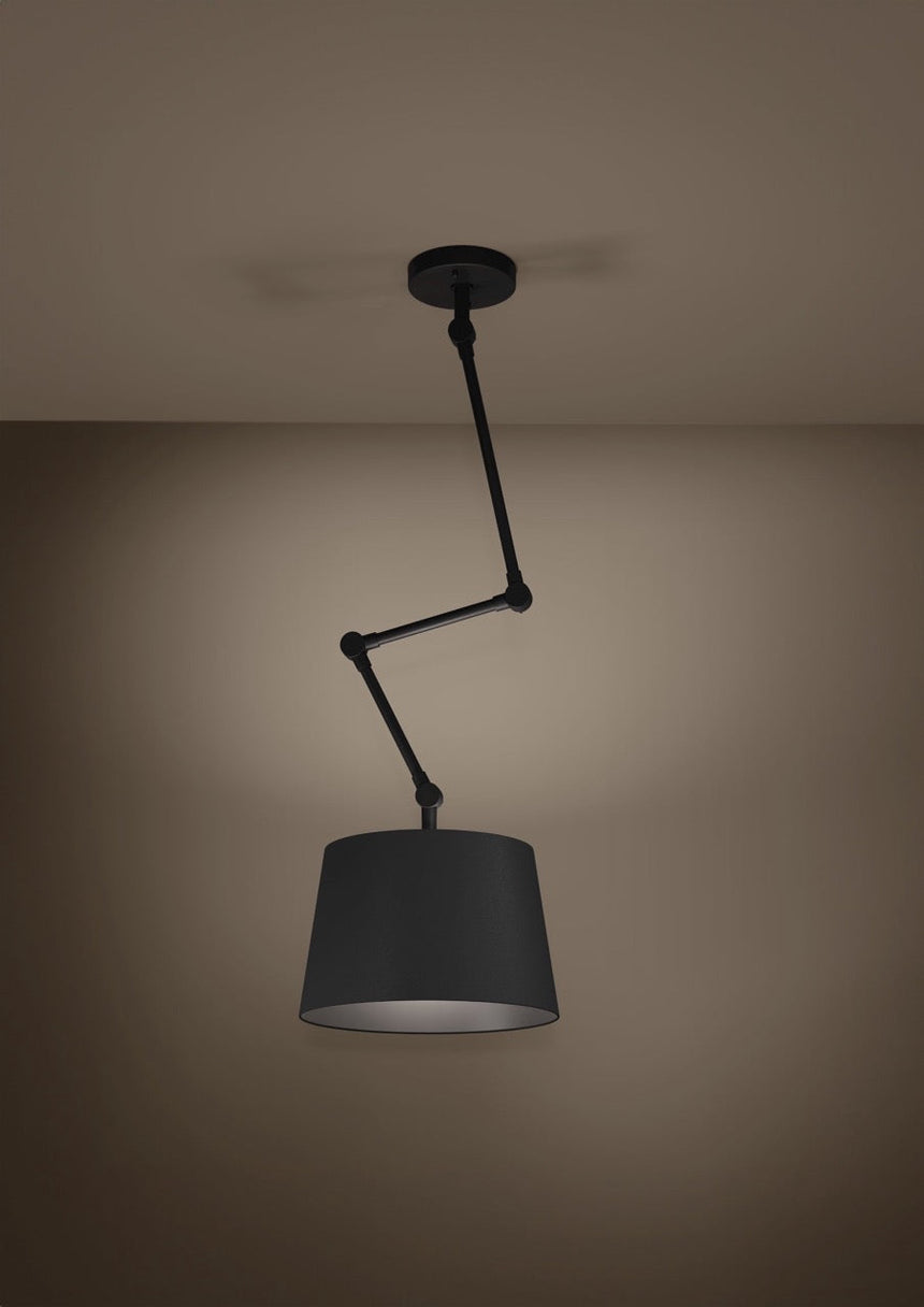 EGLO Pistunio Plafón acero textil negro negro 390112