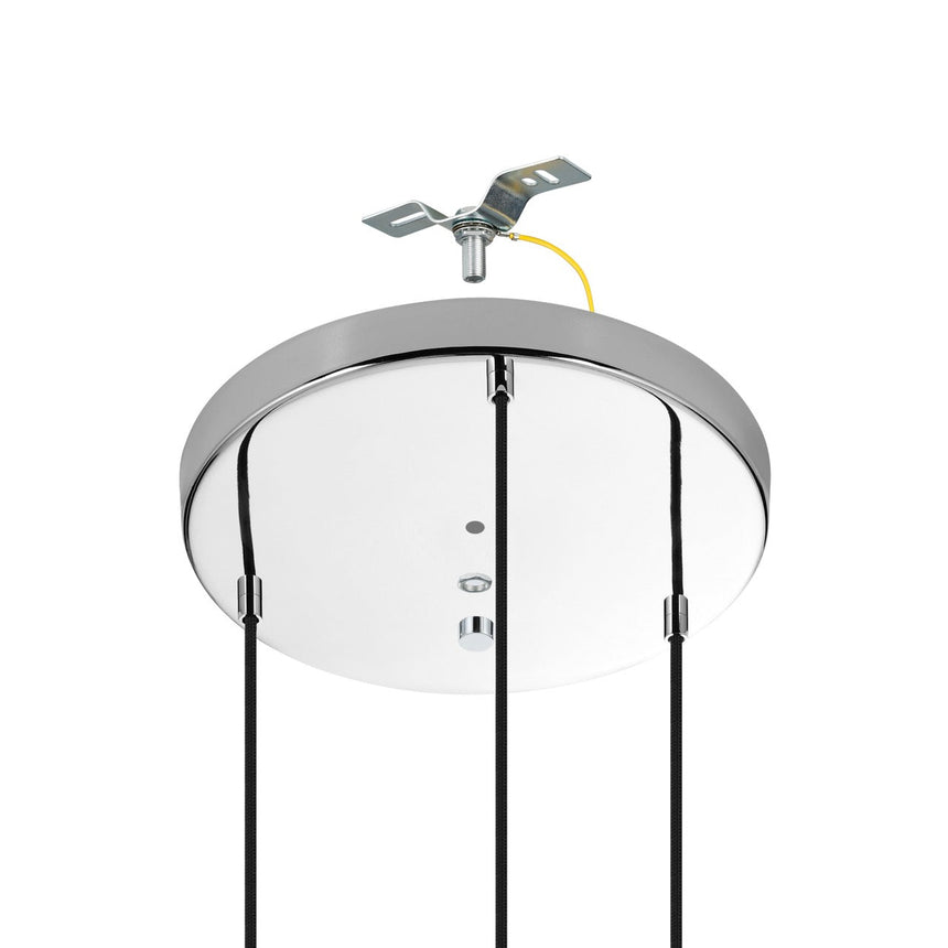 EGLO Majana Lámpara de techo colgante acero vidrio opalino cromo blanco 390128