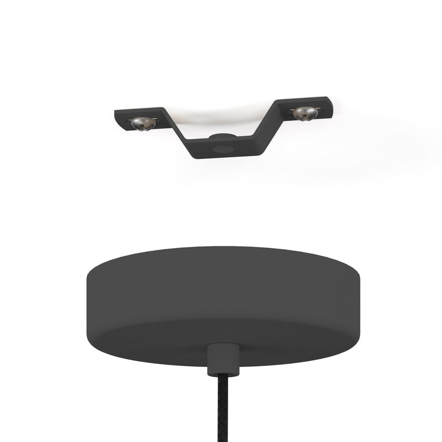 EGLO Estanys 1 Lámpara de techo colgante acero vidrio negro - 390159