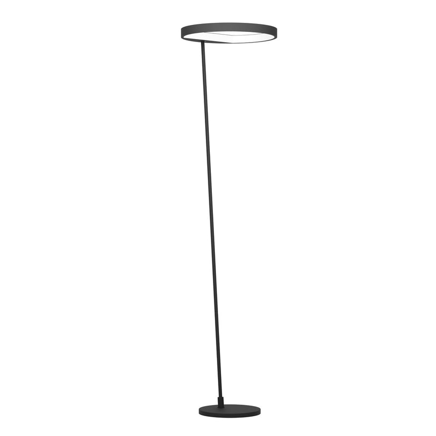 EGLO Caredara Lámpara de pie LED regulable aluminioacero plástico negro blanco 390167