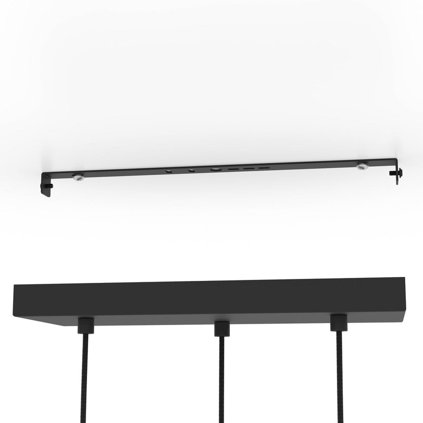 EGLO Paz Lámpara de techo colgante acero vidrio opalino mate negrolatón cepillado blanco 390177